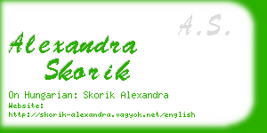 alexandra skorik business card